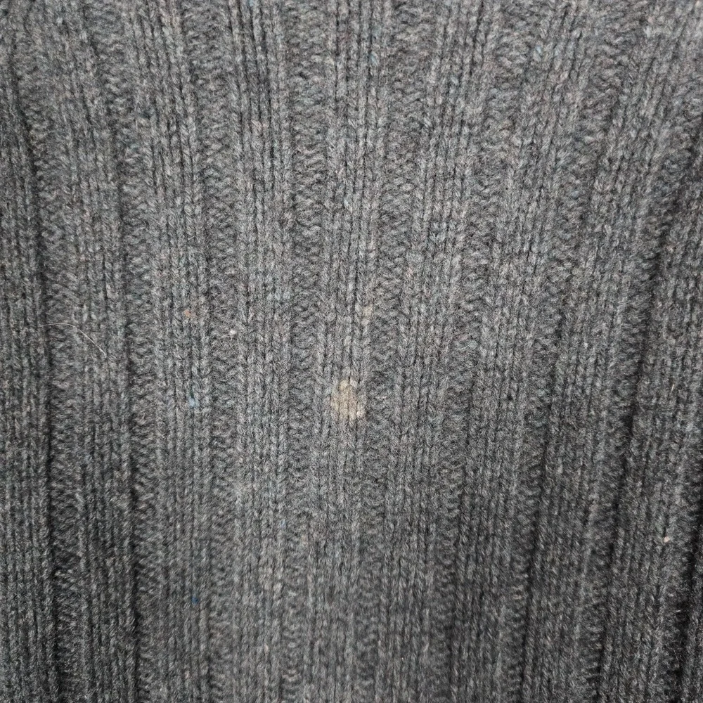 VTG 90s J.Crew Sweater Mens Large Ribbed Knit Fisherman Mock‎ Neck Raglan Green